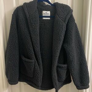 Hollister, black wool jacket size small